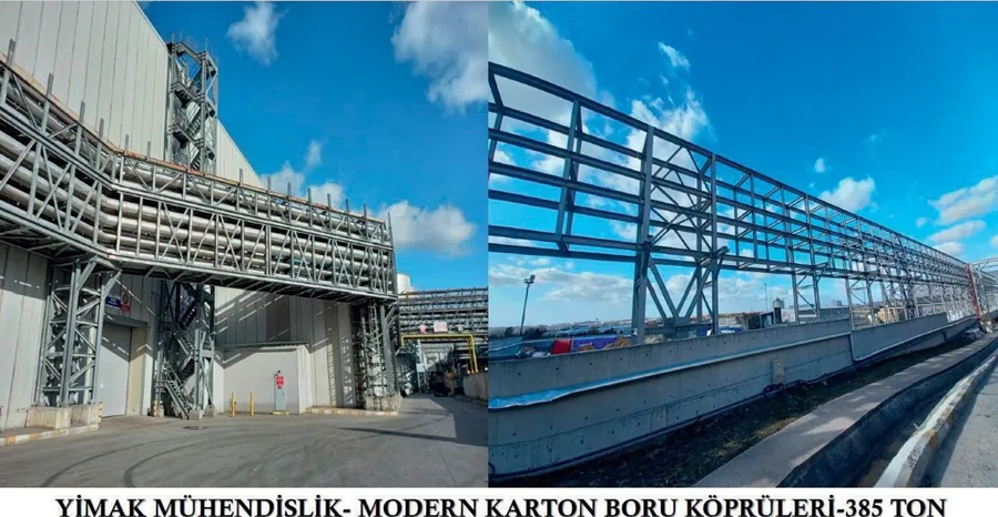 YİMAK Mühendislik - Modern Karton boru köprüleri